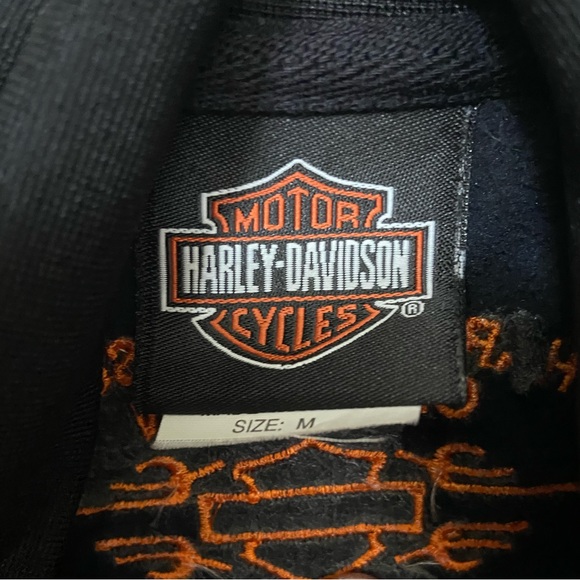 Women’s M Harley Davidson Motorcycles Black Lightweight Jacket Rocklin CA - Picture 5 of 8